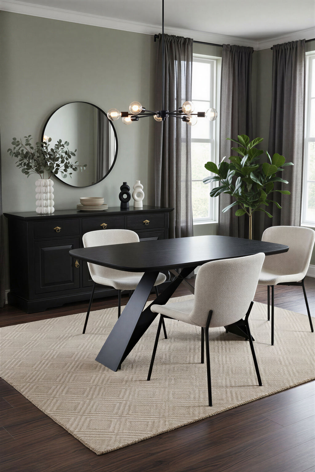 SIT&CHAIRS Stuhl 2er Set – Bezug weiß, Beine mattschwarz – Bild 12