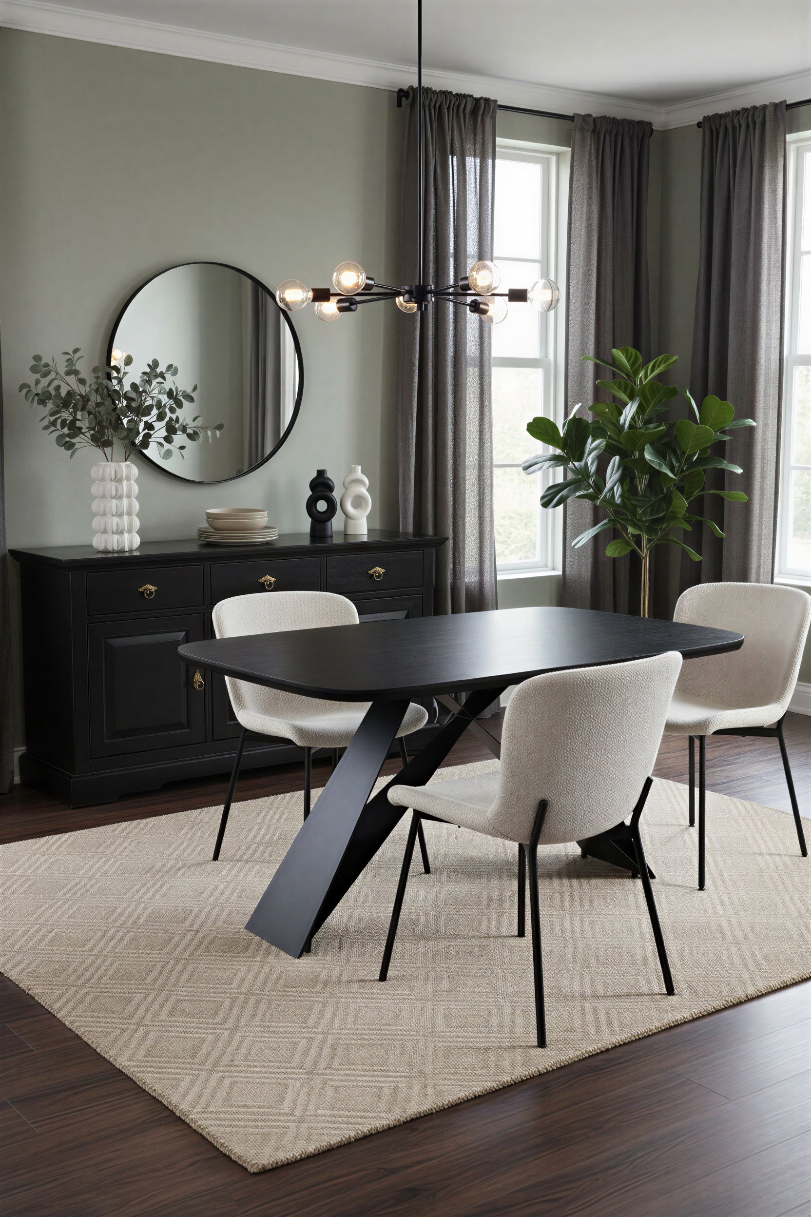 SIT&CHAIRS Stuhl 2er Set – Bezug weiß, Beine mattschwarz – Bild 12