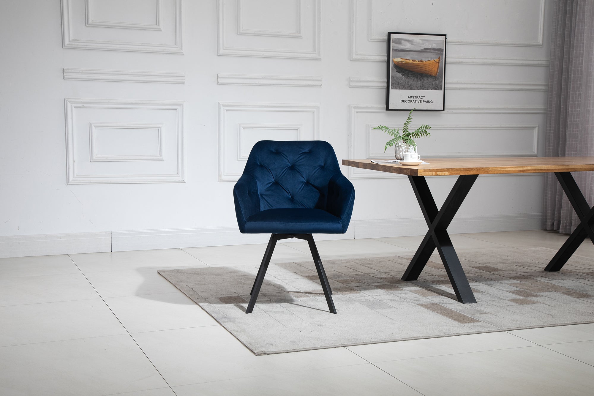 Sales Fever - Armlehnstuhl mit 360° Drehfunktion Blau