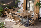 Garten Outdoor Gartenstuhl, 2er-Set – Natur – Bild 8