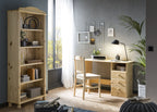 Möbilia - Bücherregal 77x30x180 cm natur