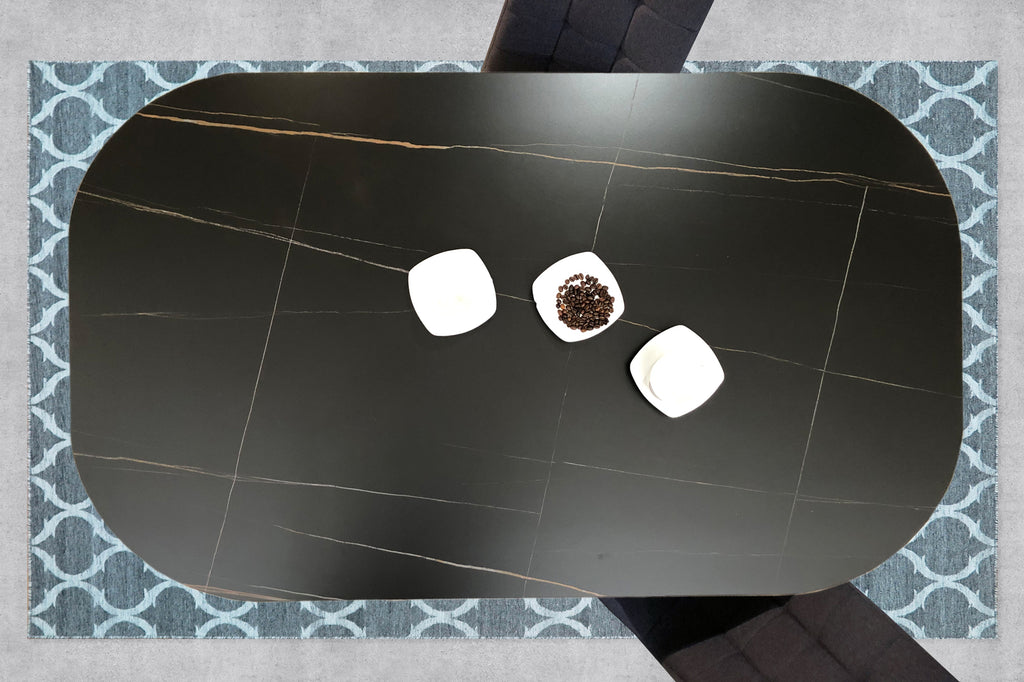 Möbilia - Tisch 150x90x75 cm schwarz
