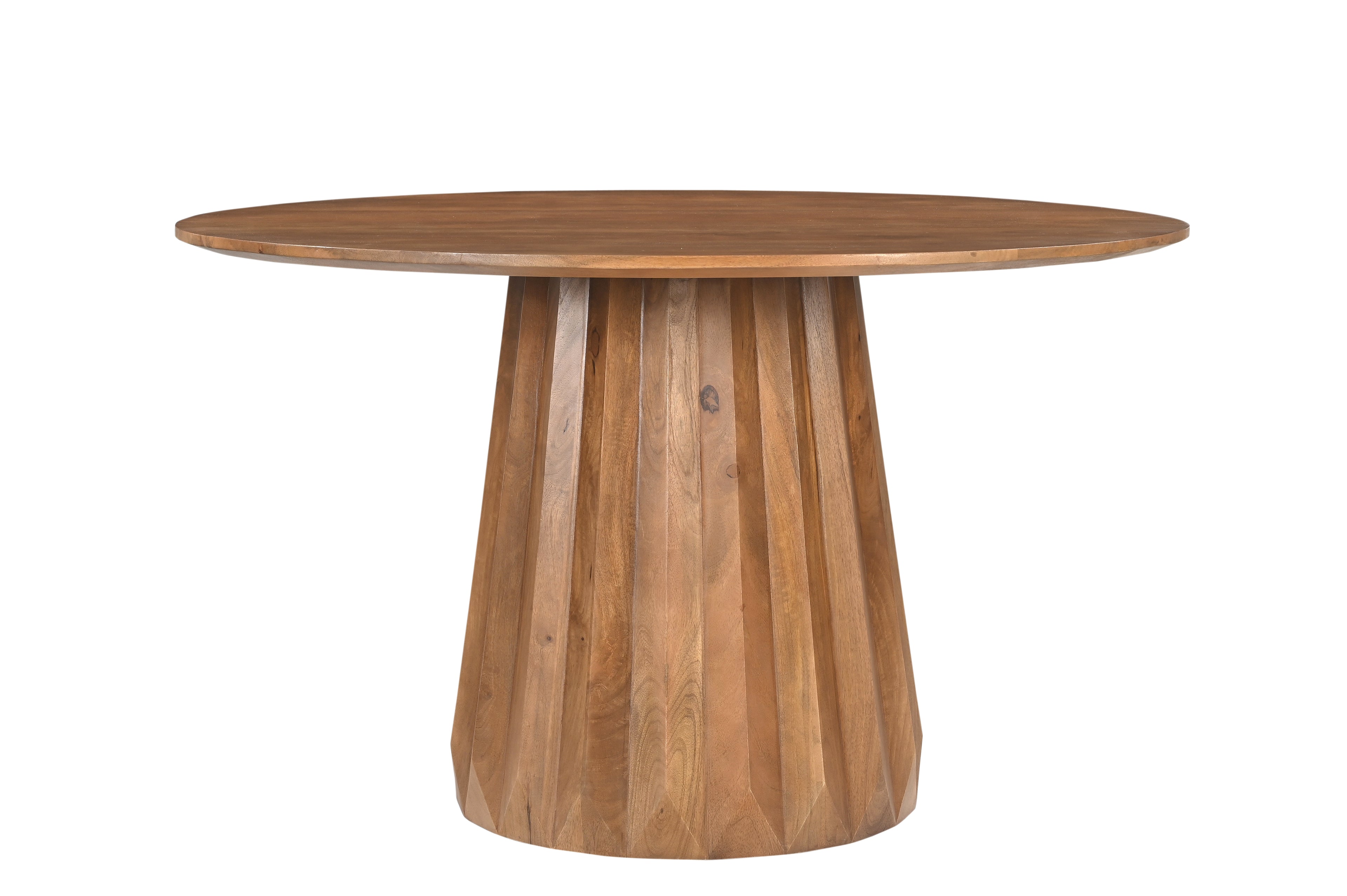 AMBRA Essgruppe 5 tlg. 130x130 cm – Natur, Bezug weiß, Beine mattschwarz – Bild 3