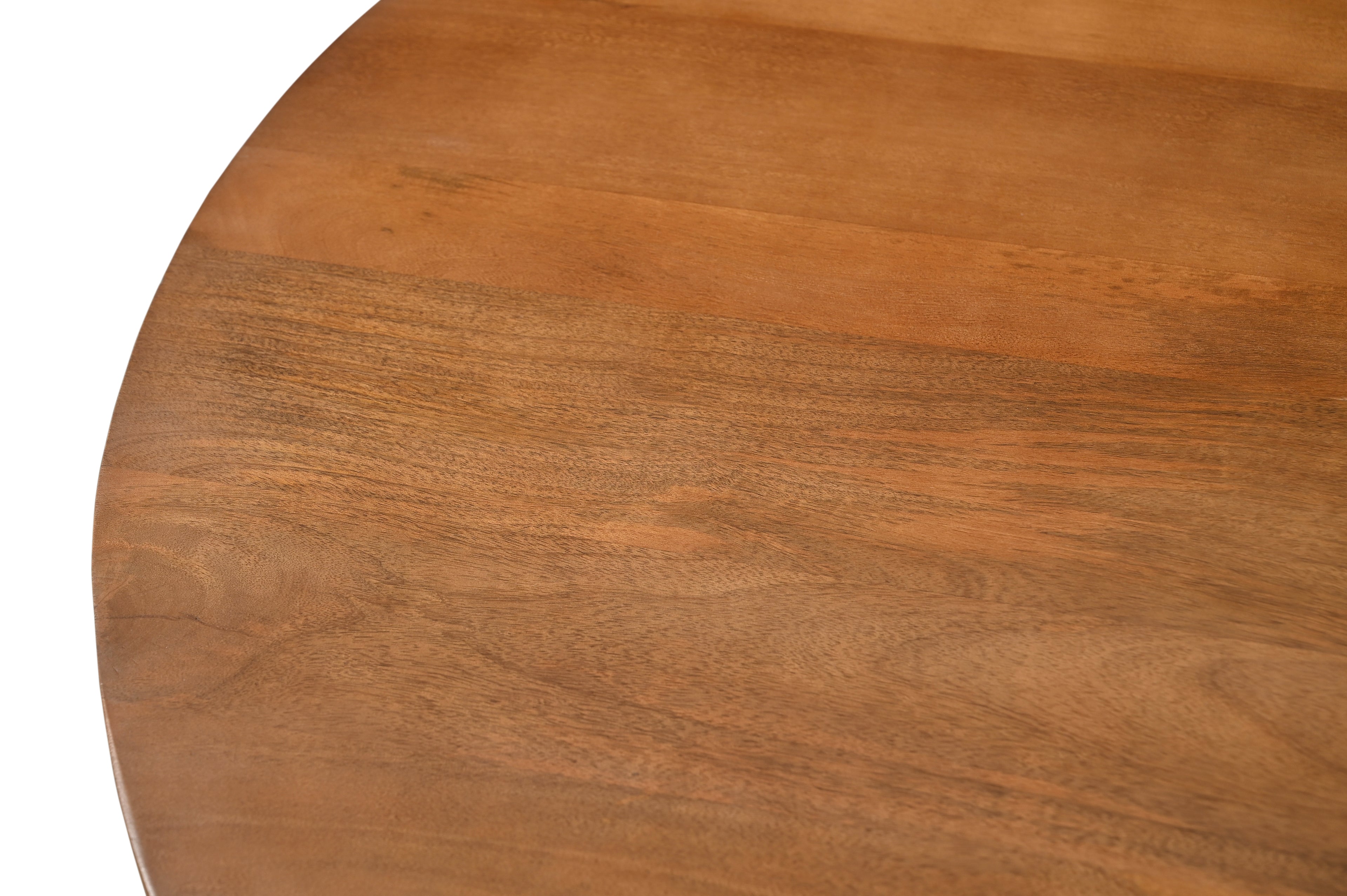 AMBRA Essgruppe 5 tlg. 130x130 cm – Natur, Bezug weiß, Beine mattschwarz – Bild 6