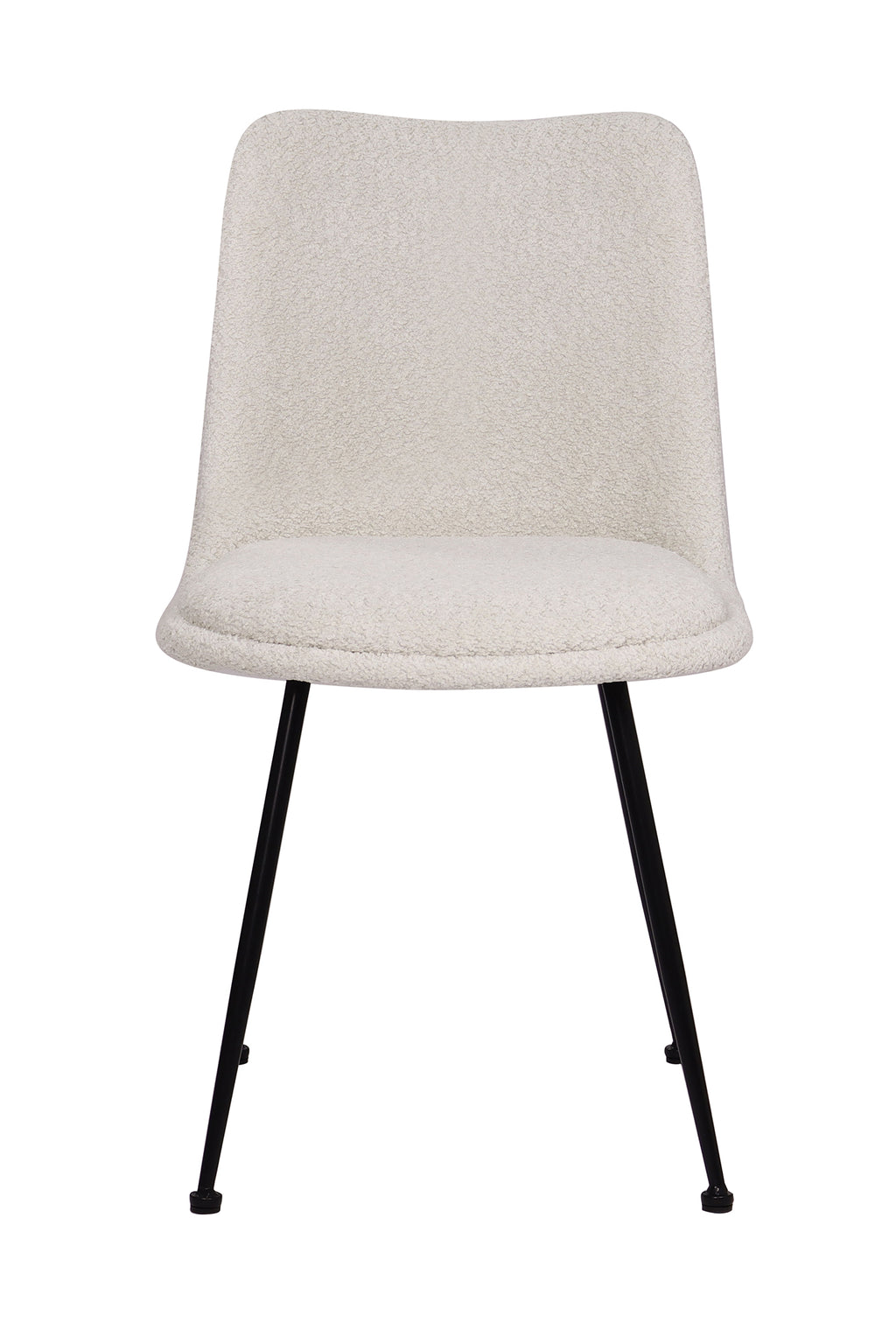 AMBRA Essgruppe 5 tlg. 130x130 cm – Natur, Bezug weiß, Beine mattschwarz – Bild 8