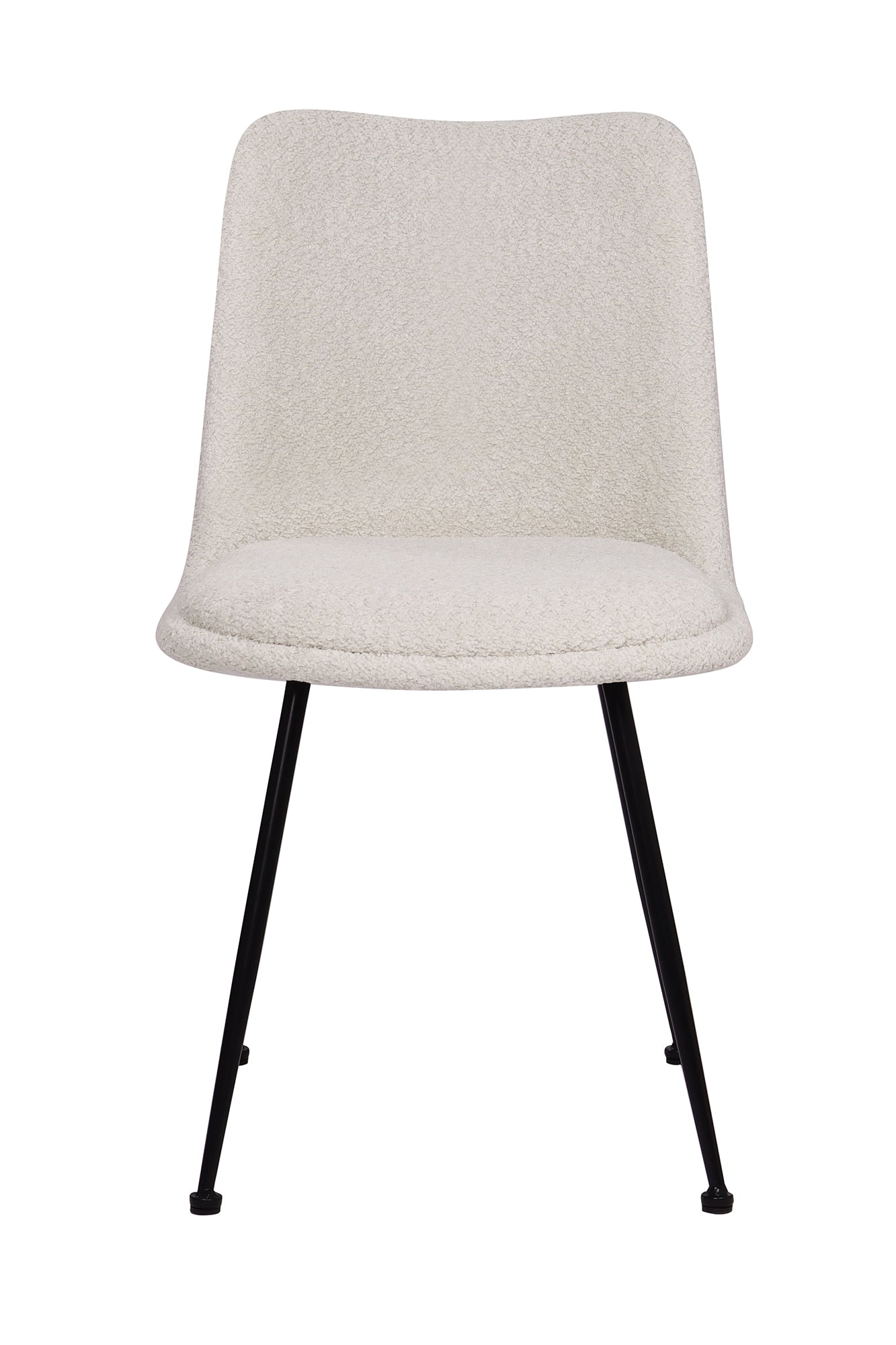 AMBRA Essgruppe 5 tlg. 130x130 cm – Natur, Bezug weiß, Beine mattschwarz – Bild 8