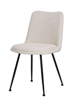 AMBRA Essgruppe 5 tlg. 130x130 cm – Natur, Bezug weiß, Beine mattschwarz – Bild 9