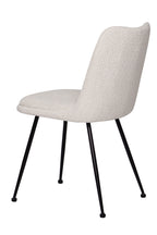 AMBRA Essgruppe 5 tlg. 130x130 cm – Natur, Bezug weiß, Beine mattschwarz – Bild 11