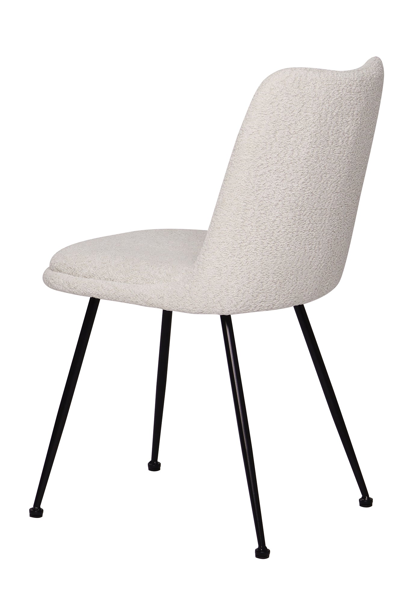 AMBRA Essgruppe 5 tlg. 130x130 cm – Natur, Bezug weiß, Beine mattschwarz – Bild 11