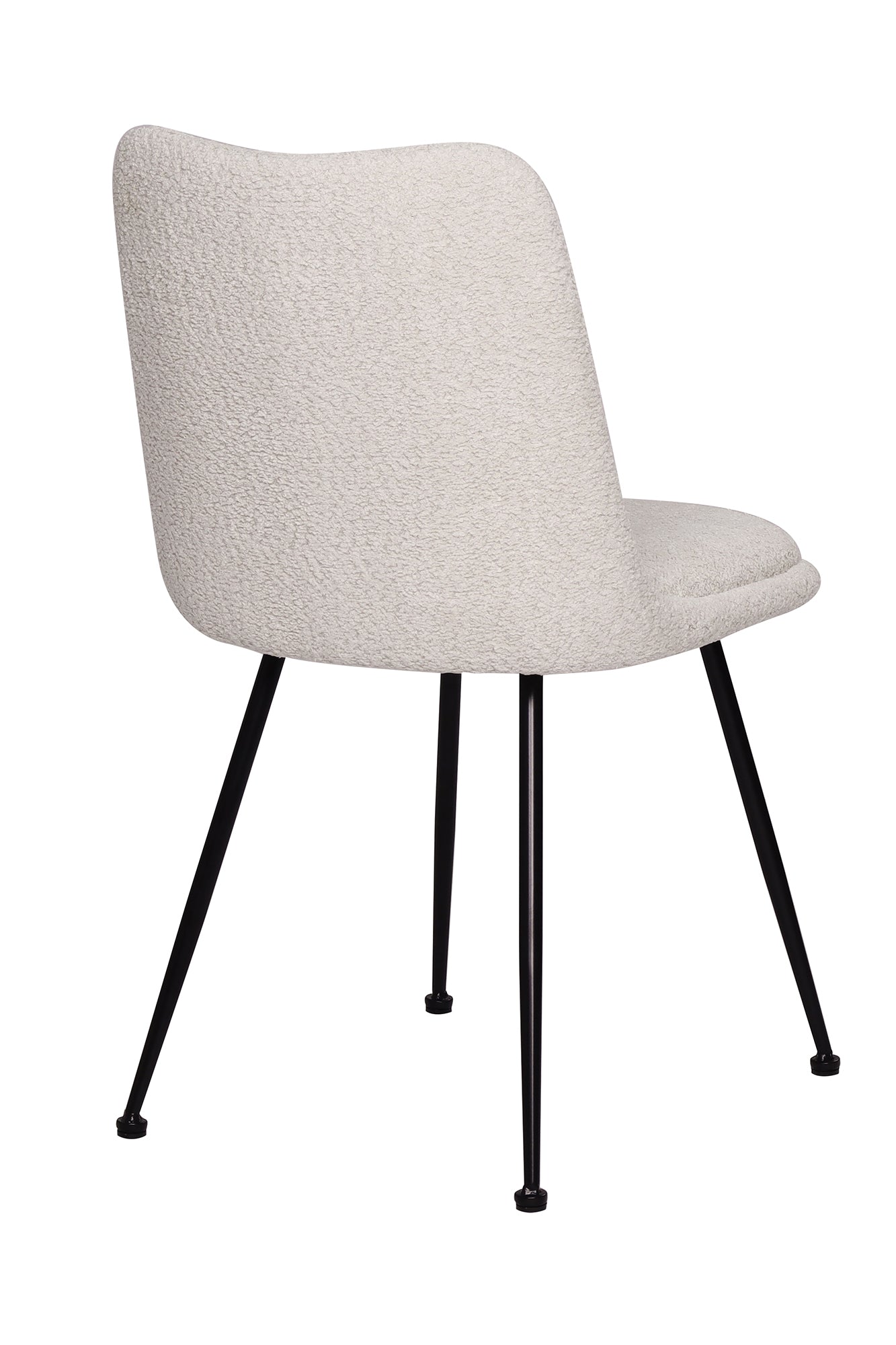 AMBRA Essgruppe 5 tlg. 130x130 cm – Natur, Bezug weiß, Beine mattschwarz – Bild 12