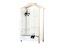 Schrank Kleiderschrank – Weiß, natur – Bild 4
