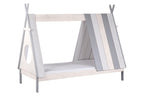 Bett Kinderbett – Weiß, grau – Bild 2