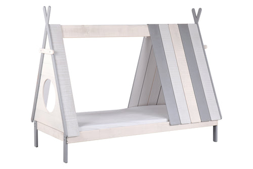 Bett Kinderbett – Weiß, grau – Bild 2