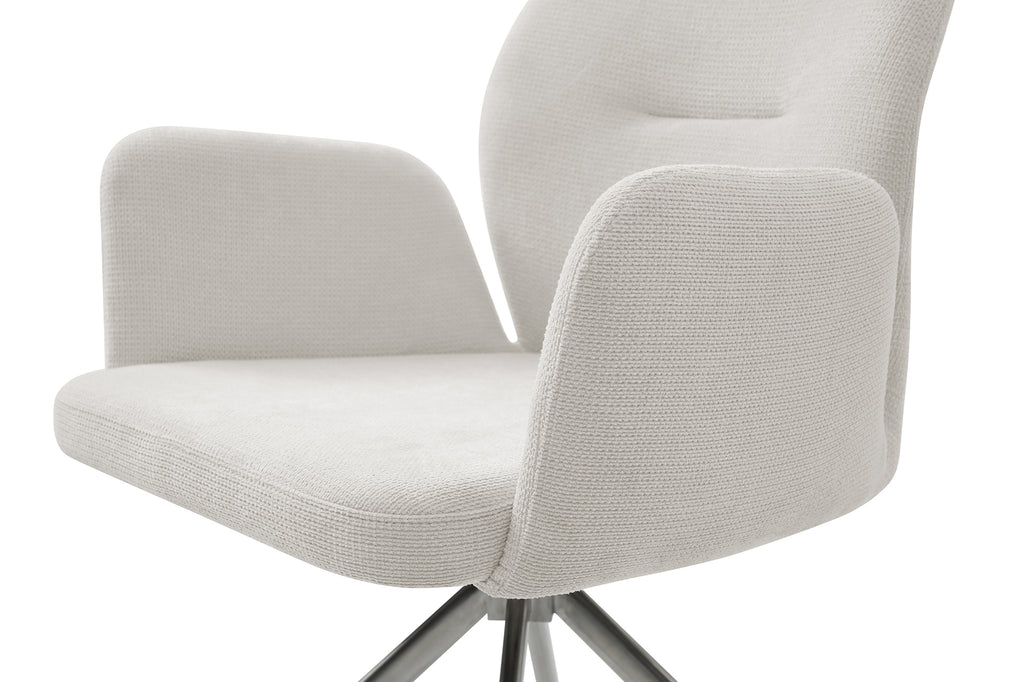 Sales Fever - Armlehnstuhl mit 180° Drehfunktion Creme