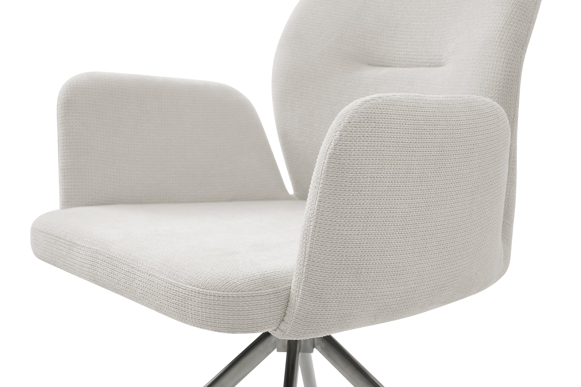 Sales Fever - Armlehnstuhl mit 180° Drehfunktion Creme
