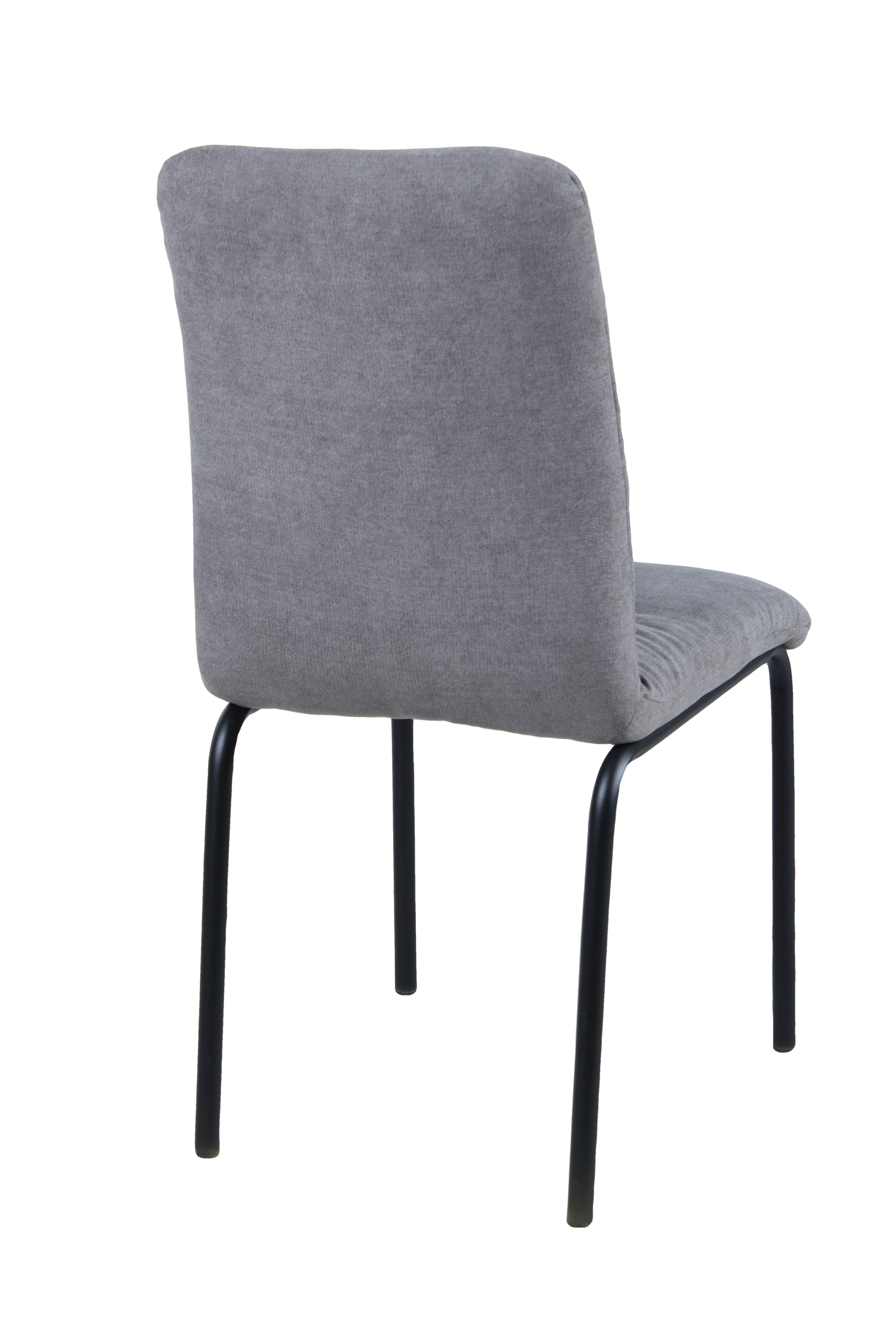 Stuhl, 2er-Set – Bezug hellgrau, Gestell matt schwarz – Bild 5