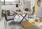 Stuhl, 2er-Set – Bezug hellgrau, Gestell matt schwarz – Bild 9