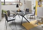 Stuhl, 2er-Set – Bezug hellgrau, Gestell matt schwarz – Bild 10