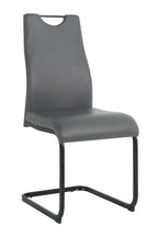 Stuhl, 2er-Set – Bezug grau, Beine schwarz – Bild 2