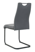 Stuhl, 2er-Set – Bezug grau, Beine schwarz – Bild 5