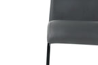 Stuhl, 2er-Set – Bezug grau, Beine schwarz – Bild 10