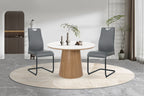 Stuhl, 2er-Set – Bezug grau, Beine schwarz – Bild 11
