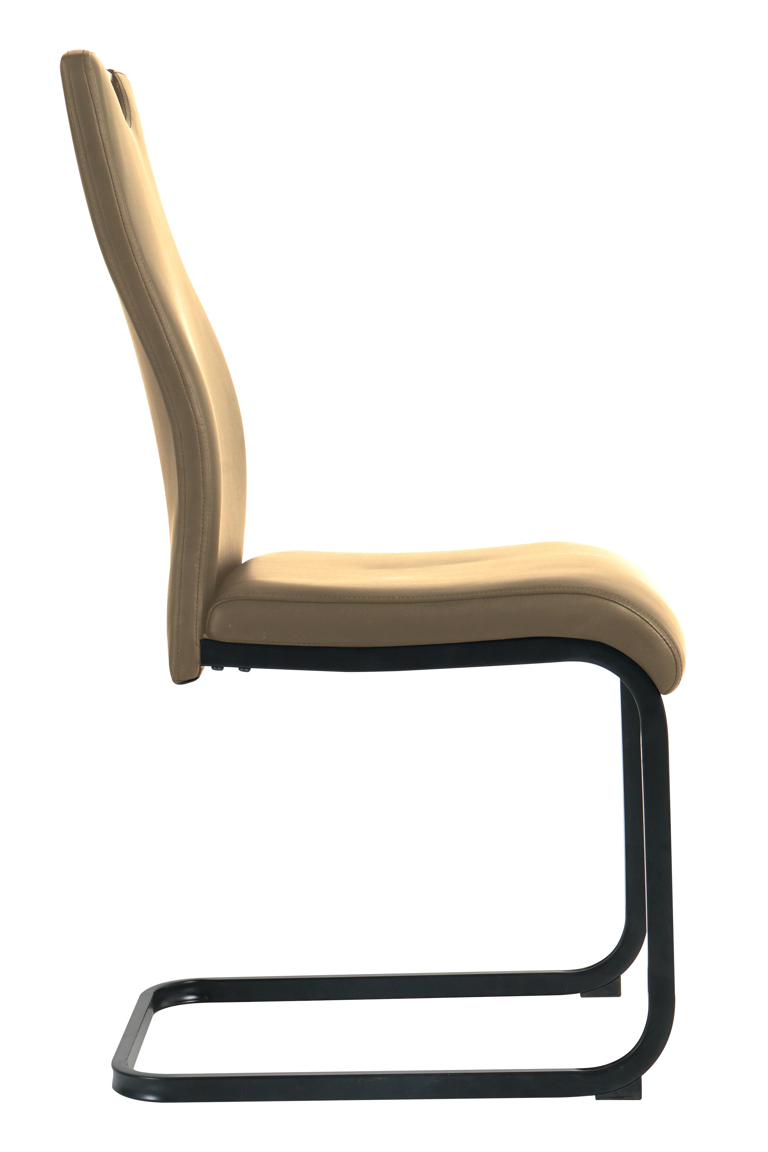 Stuhl, 2er-Set – Bezug taupe, Beine schwarz – Bild 4