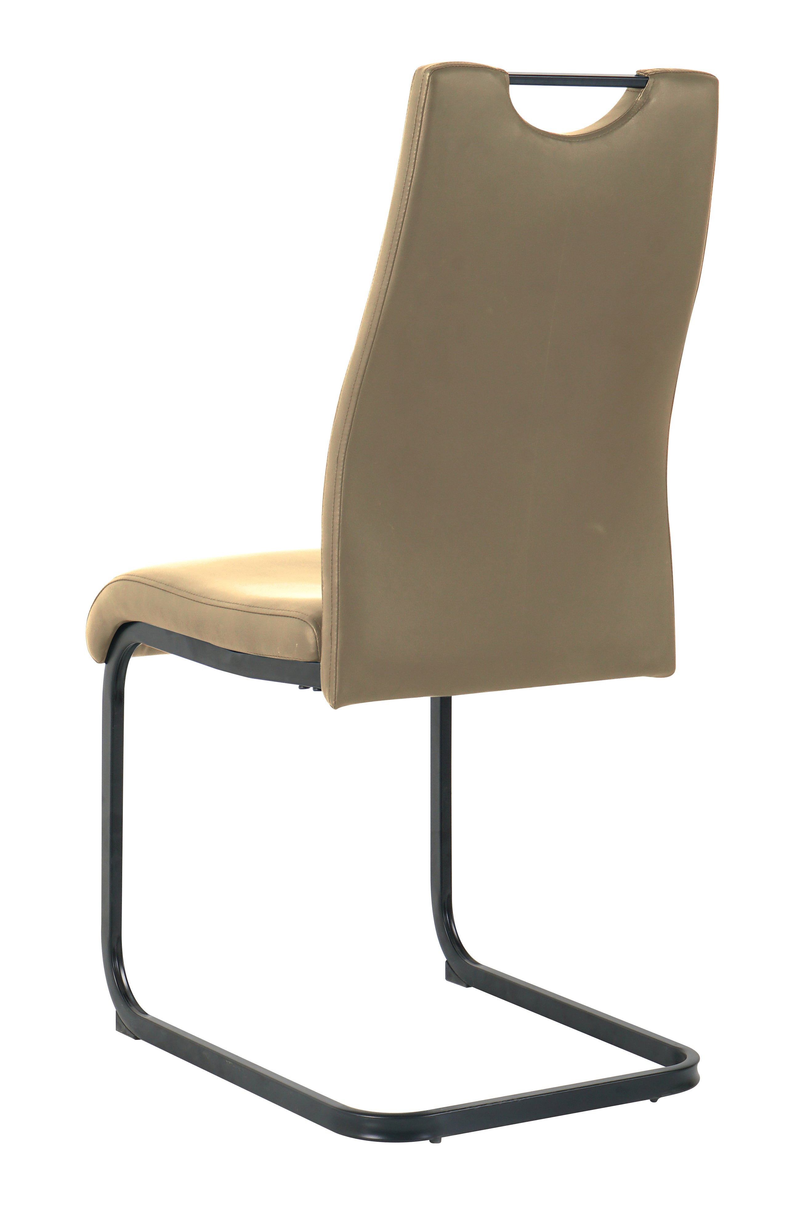 Stuhl, 2er-Set – Bezug taupe, Beine schwarz – Bild 5