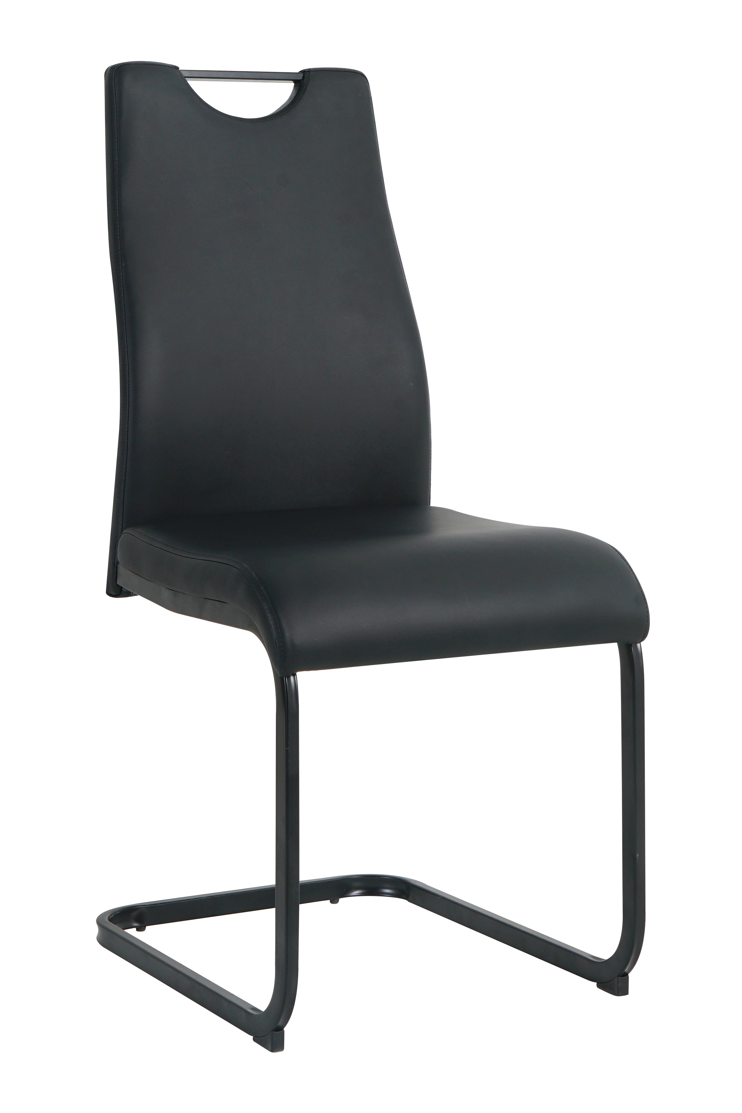 Stuhl, 2er-Set – Bezug schwarz, Beine schwarz – Bild 2