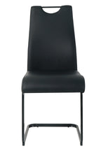 Stuhl, 2er-Set – Bezug schwarz, Beine schwarz – Bild 3