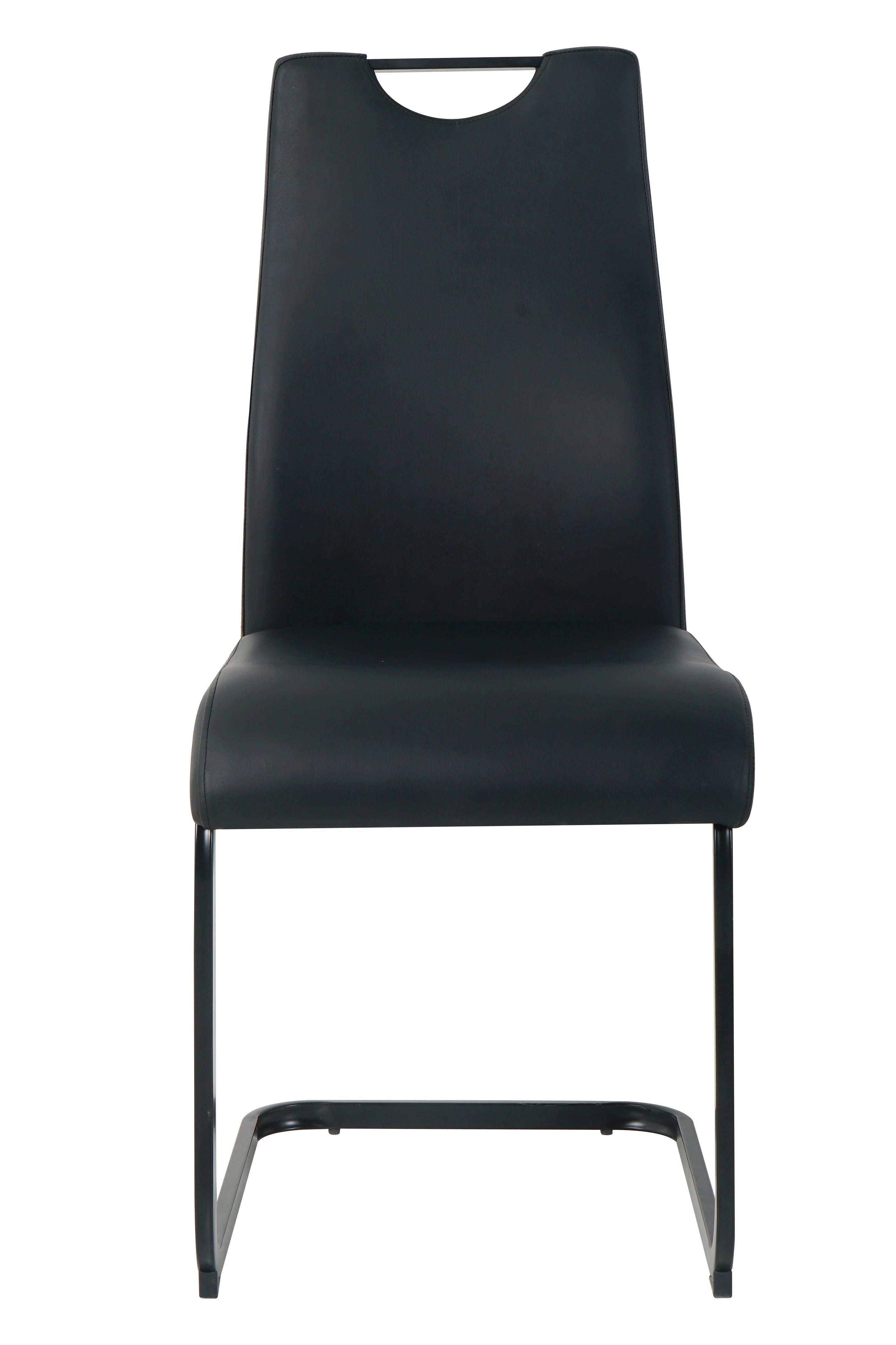 Stuhl, 2er-Set – Bezug schwarz, Beine schwarz – Bild 3