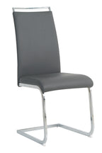 Stuhl, 2er-Set – Bezug grau, Beine silber – Bild 2