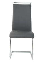 Stuhl, 2er-Set – Bezug grau, Beine silber – Bild 3