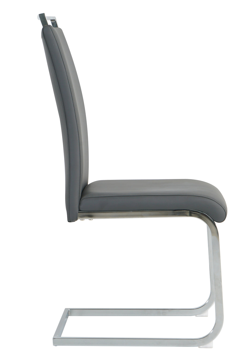 Stuhl, 2er-Set – Bezug grau, Beine silber – Bild 4