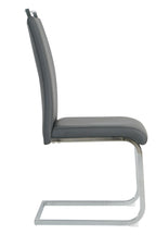 Stuhl, 2er-Set – Bezug grau, Beine silber – Bild 4