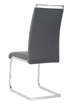 Stuhl, 2er-Set – Bezug grau, Beine silber – Bild 5