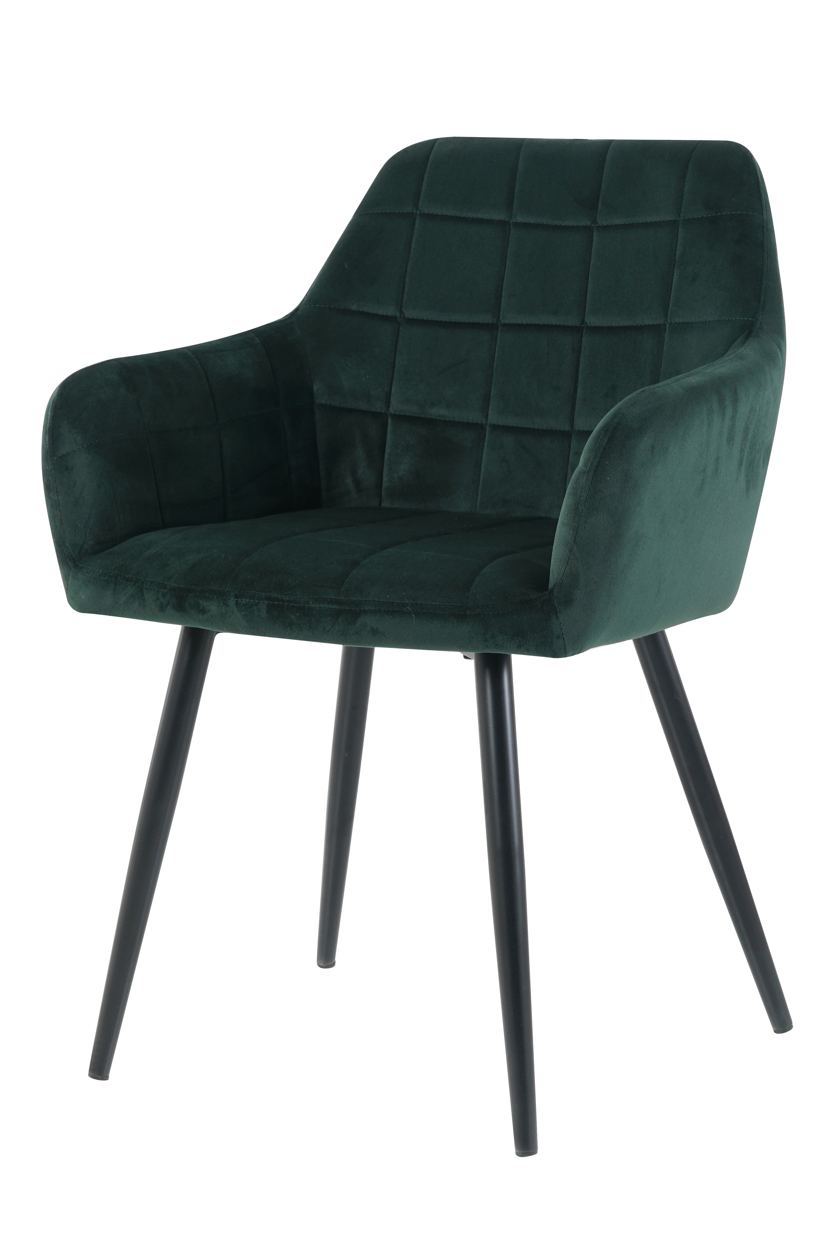 Sessel, 2er-Set – Bezug grün, Beine schwarz – Bild 2