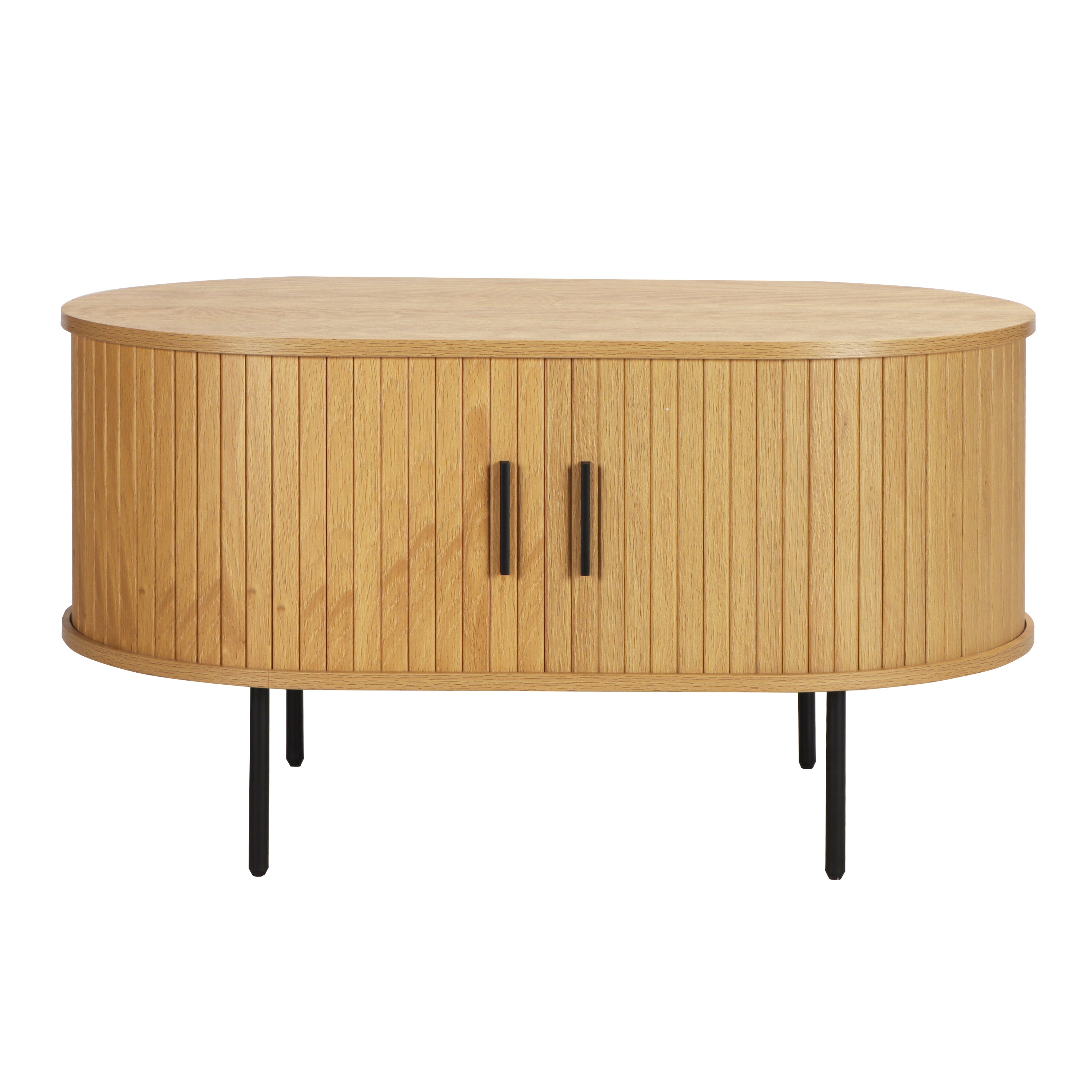 Couchtisch Couchtisch/TV-Board – Natur, Schwarz