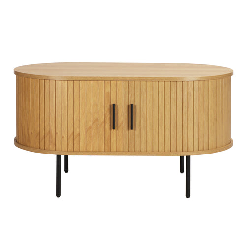 Couchtisch Couchtisch/TV-Board – Natur, Schwarz
