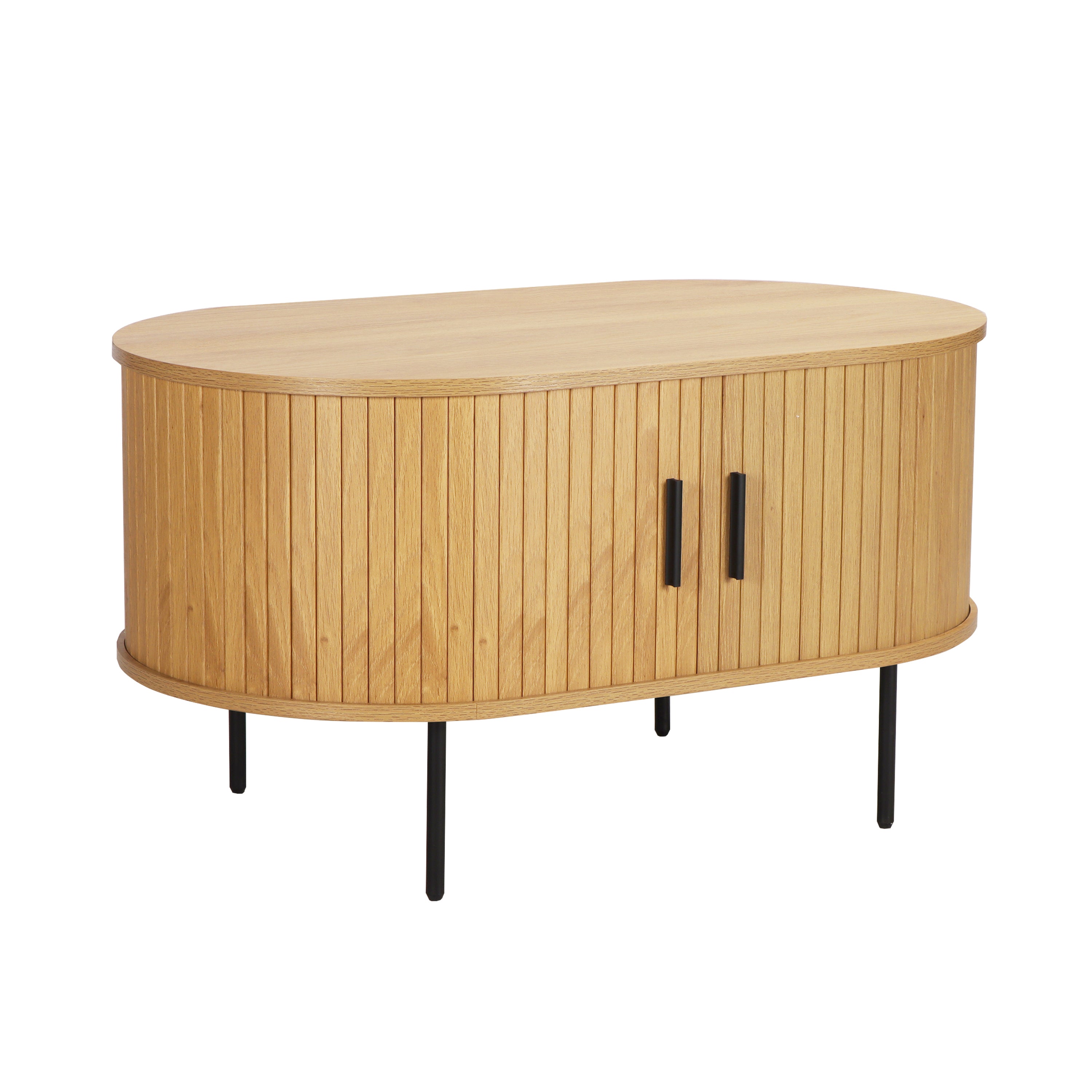 Couchtisch Couchtisch/TV-Board – Natur, Schwarz – Bild 2