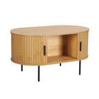 Couchtisch Couchtisch/TV-Board – Natur, Schwarz – Bild 3