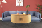 Couchtisch Couchtisch/TV-Board – Natur, Schwarz – Bild 5