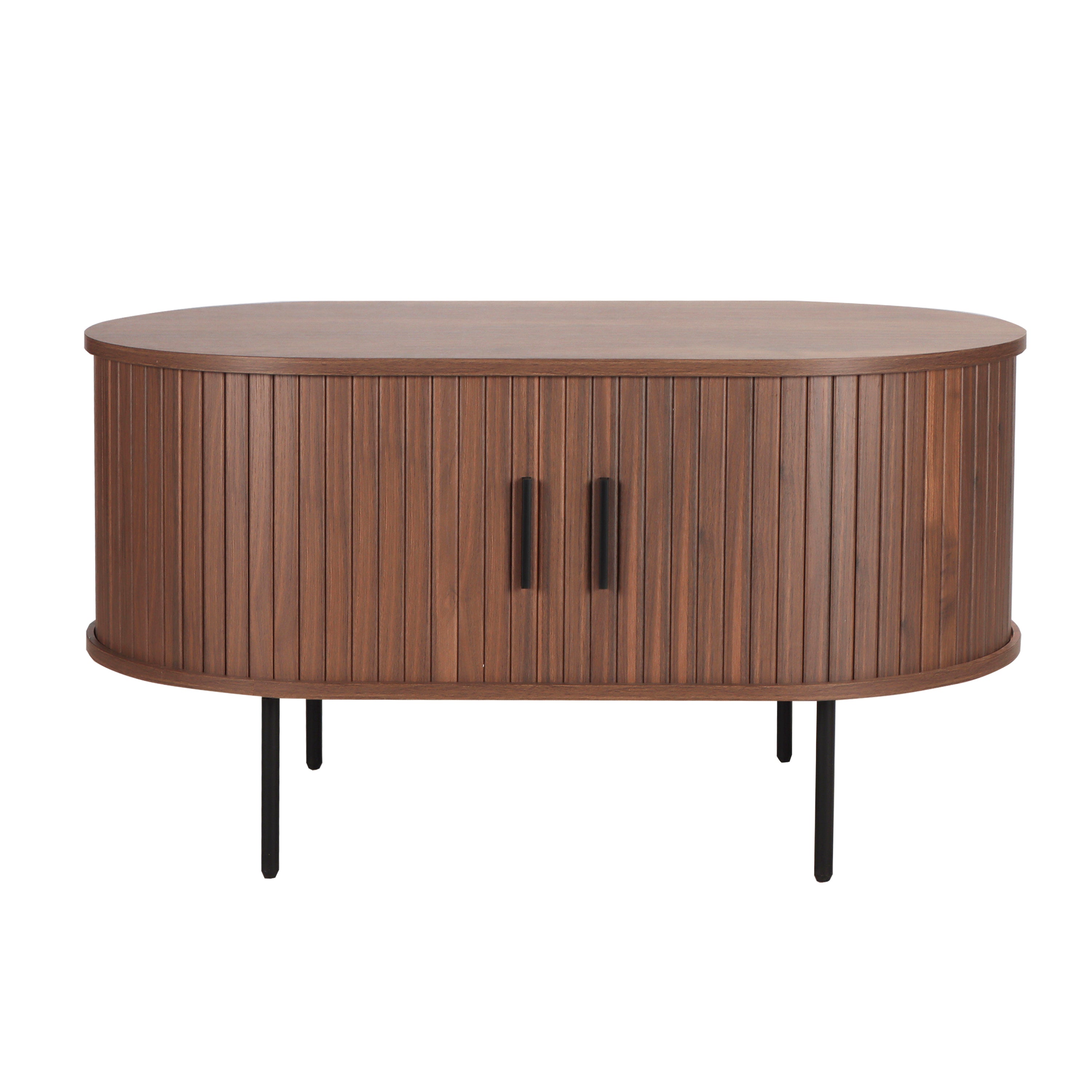 Couchtisch Couchtisch/TV-Board – Walnuss, Schwarz