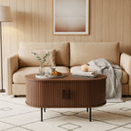 Couchtisch Couchtisch/TV-Board – Walnuss, Schwarz – Bild 8