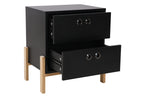 Kommode Kommode – Schwarz, Beine natur – Bild 2