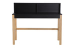 Schreibtisch Schreibtisch – Schwarz, Beine natur – Bild 2