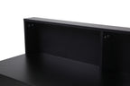 Schreibtisch Schreibtisch – Schwarz, Beine natur – Bild 5