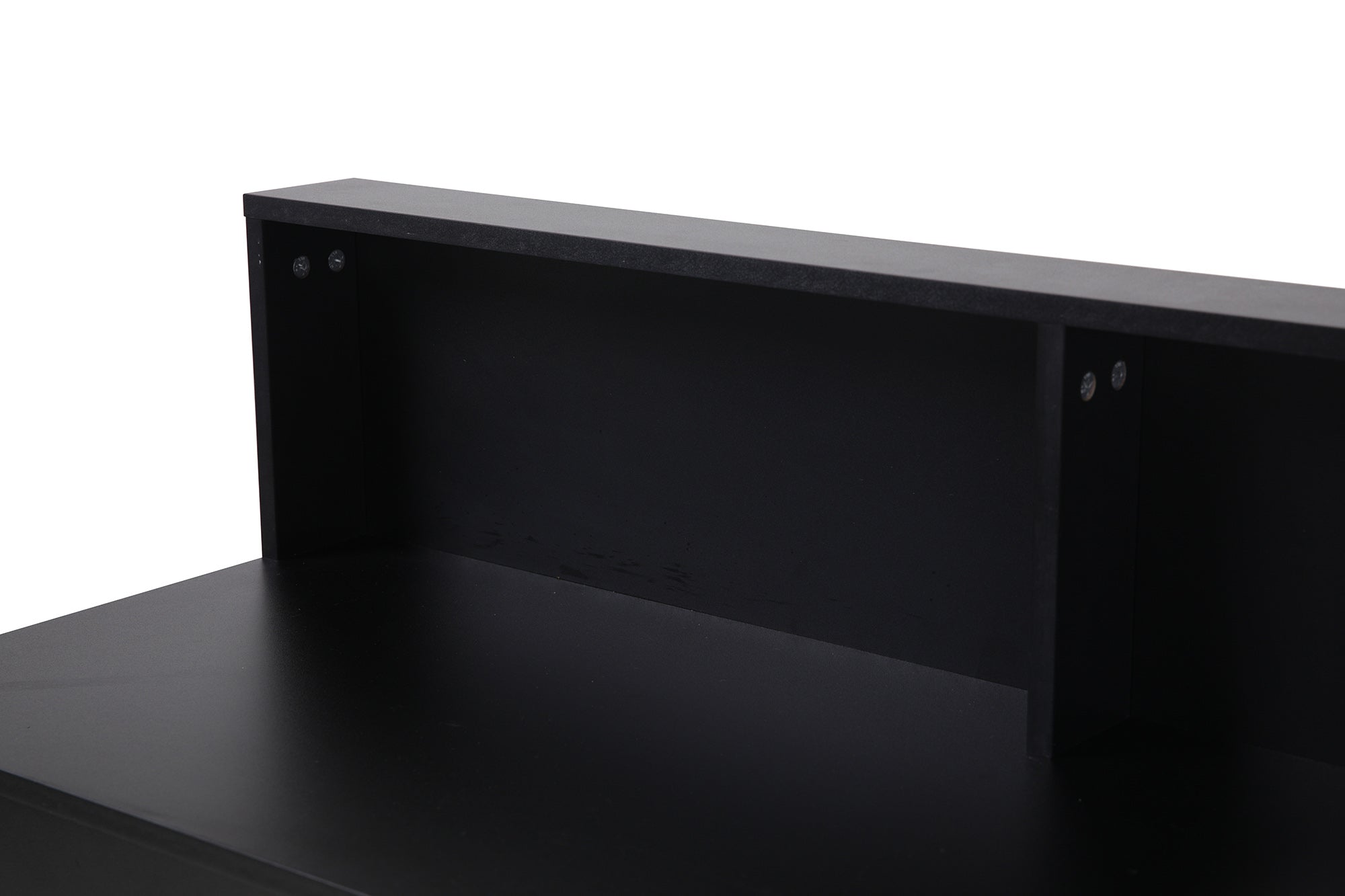 Schreibtisch Schreibtisch – Schwarz, Beine natur – Bild 5