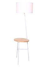 Sales Fever - Stehleuchte mit Holztablett#