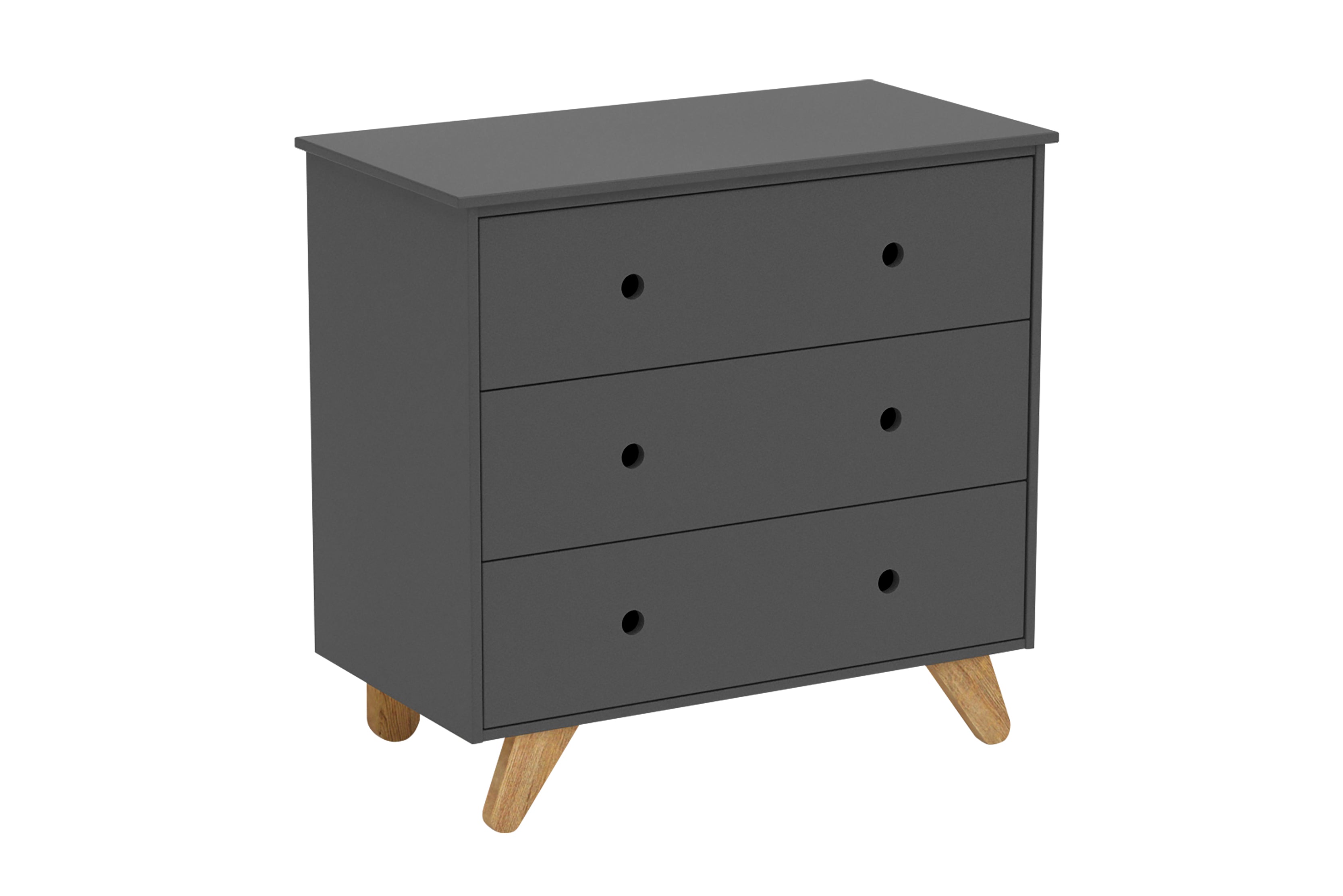 Kommode Kommode – Grau, natur – Bild 2